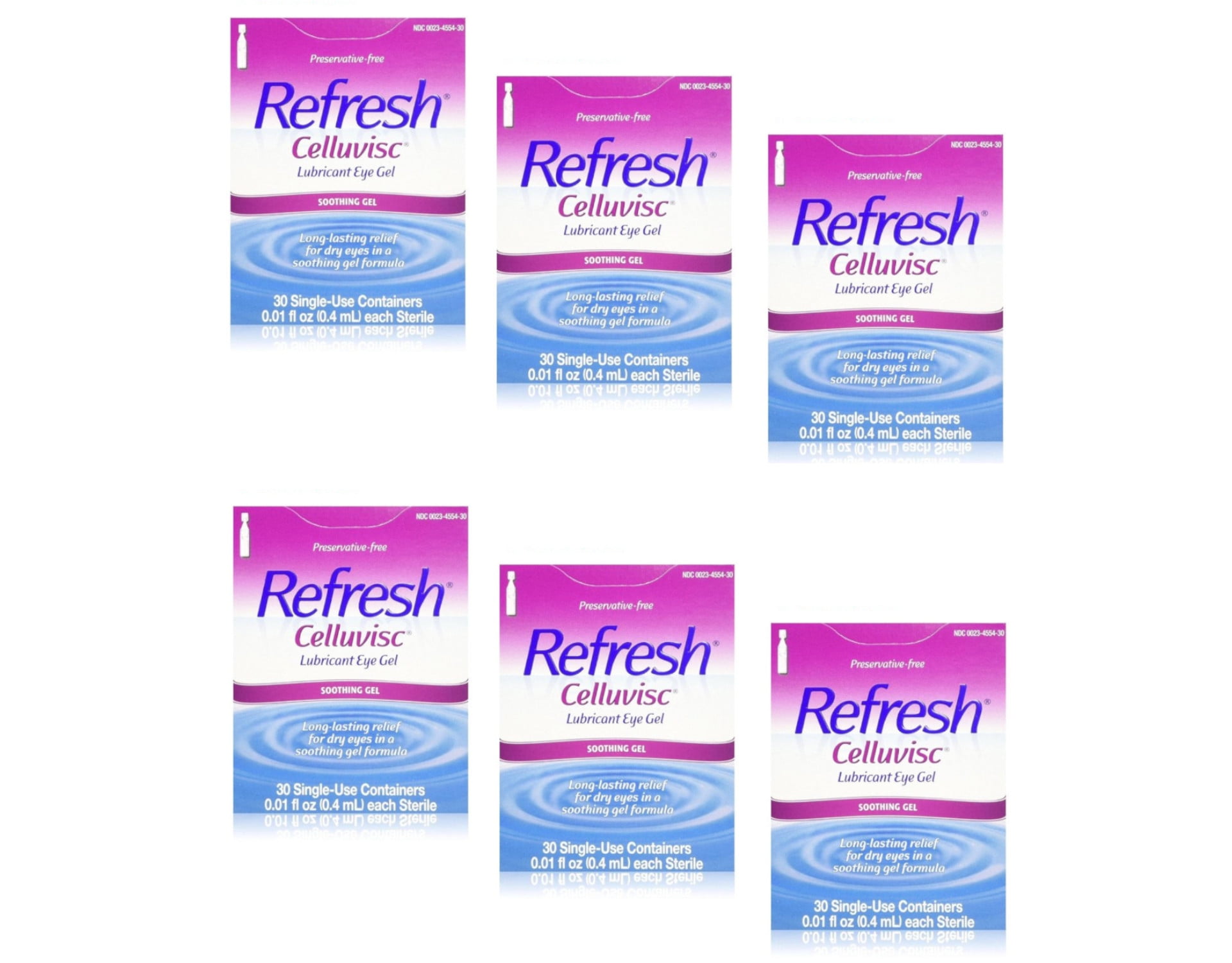 Refresh Celluvisc Lubricant Eye Gel, 30 Single Use Sterile Containers