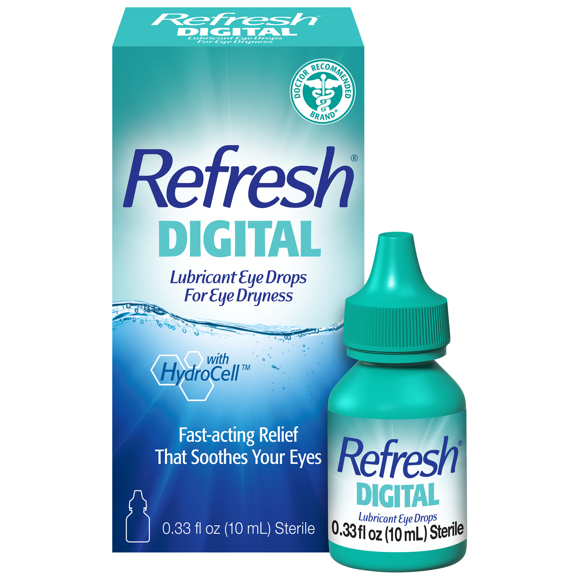 Refresh Digital Lubricant Eye Drops Preserved Tears, 10 ml - image 1 of 17