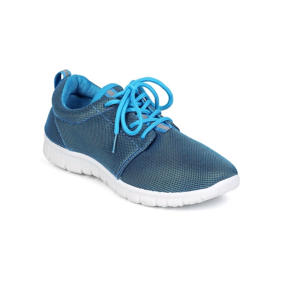 Refresh ED26 Women Mesh Round Toe Fabric Lace Up Cross Training Sneaker