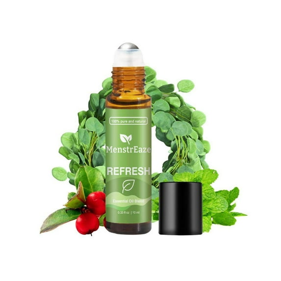 Refresh Essential Oil Roll-On with Eucalyptus Peppermint for Head Comfort & Mental Clarity