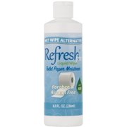 Refresh Liquid Wipe Free Toilet Paper Foam Refill, Sensitive Skin Formula, Alcohol, Fragrance & Paraben Free, Flushable Wet Wipe Alternative, 8 Fl Oz