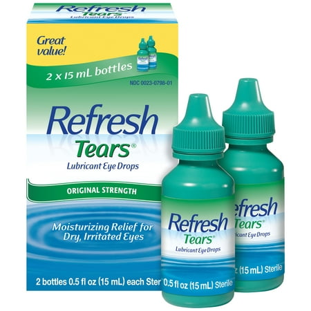 Refresh Lubricant Eye Drops Tears, 2 - .5 Oz bottles, 1 oz Each