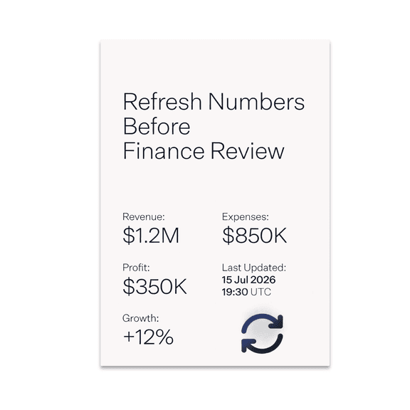 Refresh Numbers Before Finance Review - Finance Team Decor - 13x19 Poster Print