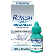 Refresh Optive Advanced Lubricant Eye Drops Preserved Tears, 10 ml, 1 Bottle