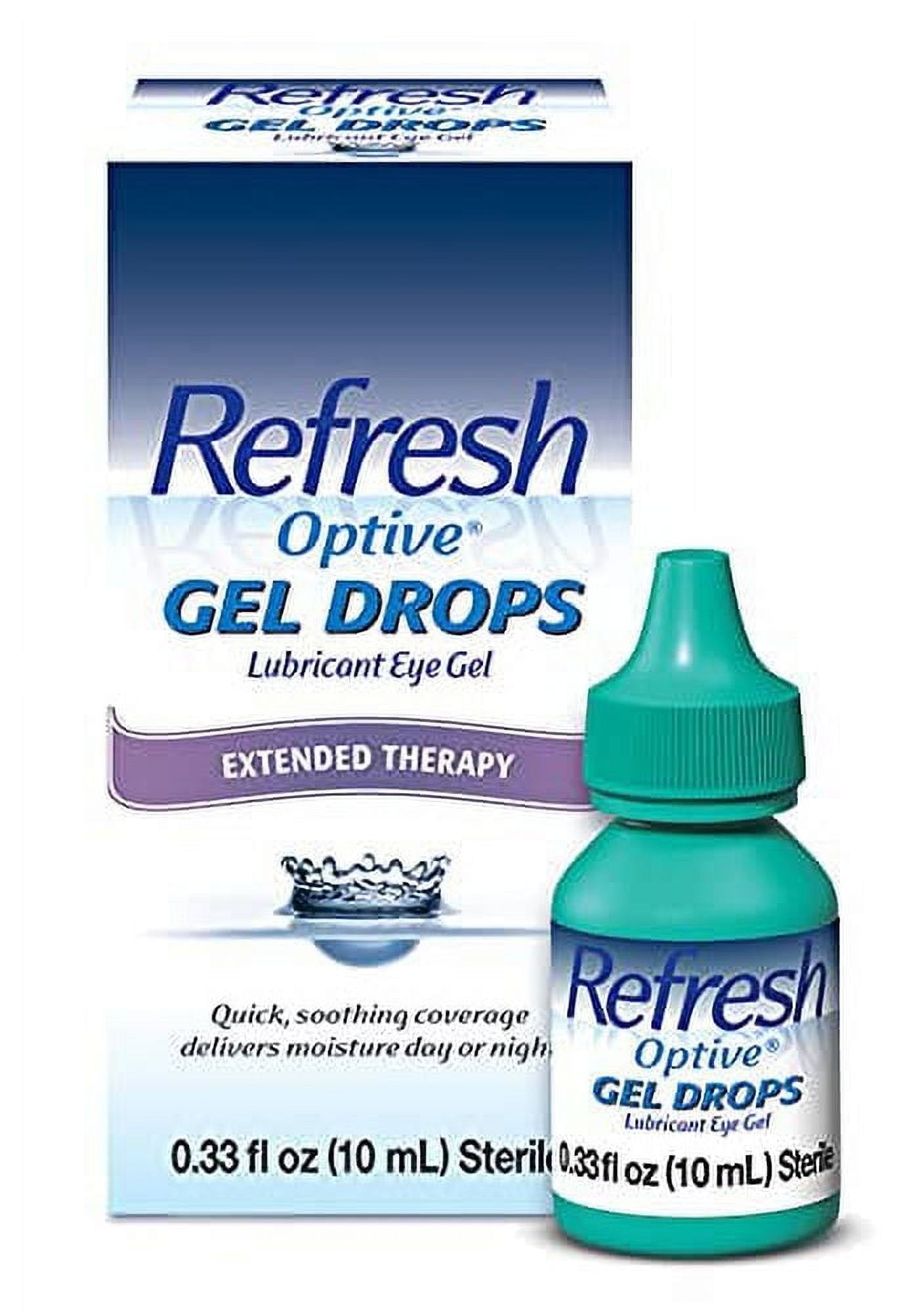 Refresh Optive Gel Drops Lubricant Eye Gel, 0.33 Fl Oz (Pack of 1) Sterile