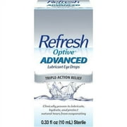 Refresh Optive Lipid Lubricant Triple-Action Relief Eye Drop 0.33oz, 5-Pack