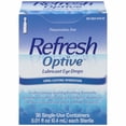 thumbnail image 1 of Refresh Optive Lubricant Eye Drops Long-Lasting Hydration Single Use Containers 30 ea (Pack of 4), 1 of 3
