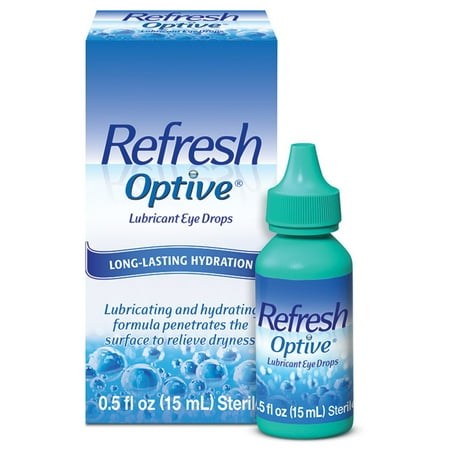 Refresh Optive Lubricant Eye Drops Artificial Tears, 15 ml
