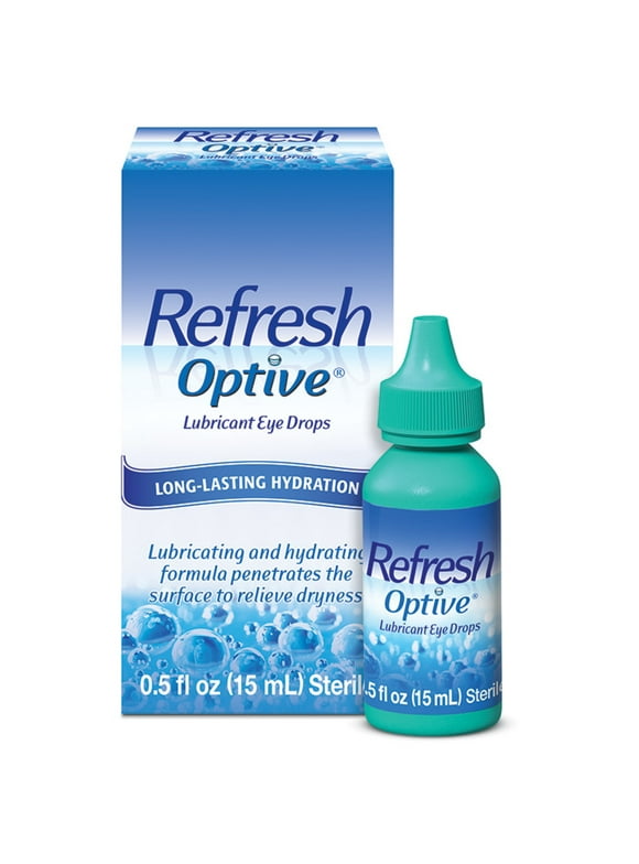 Refresh Optive Lubricant Eye Drops Preserved Tears, 15 ml