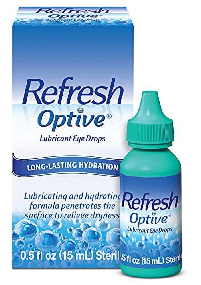 Refresh Optive Lubricant Eye Drops, Sterile, 0.5 Fl. Oz (Pack of 1