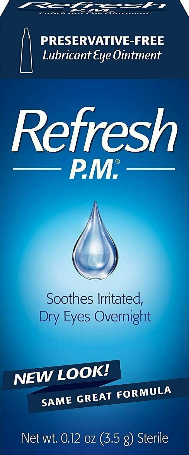 Refresh PM Lubricant Eye Ointment Nighttime Dryness Relief Sterile 0