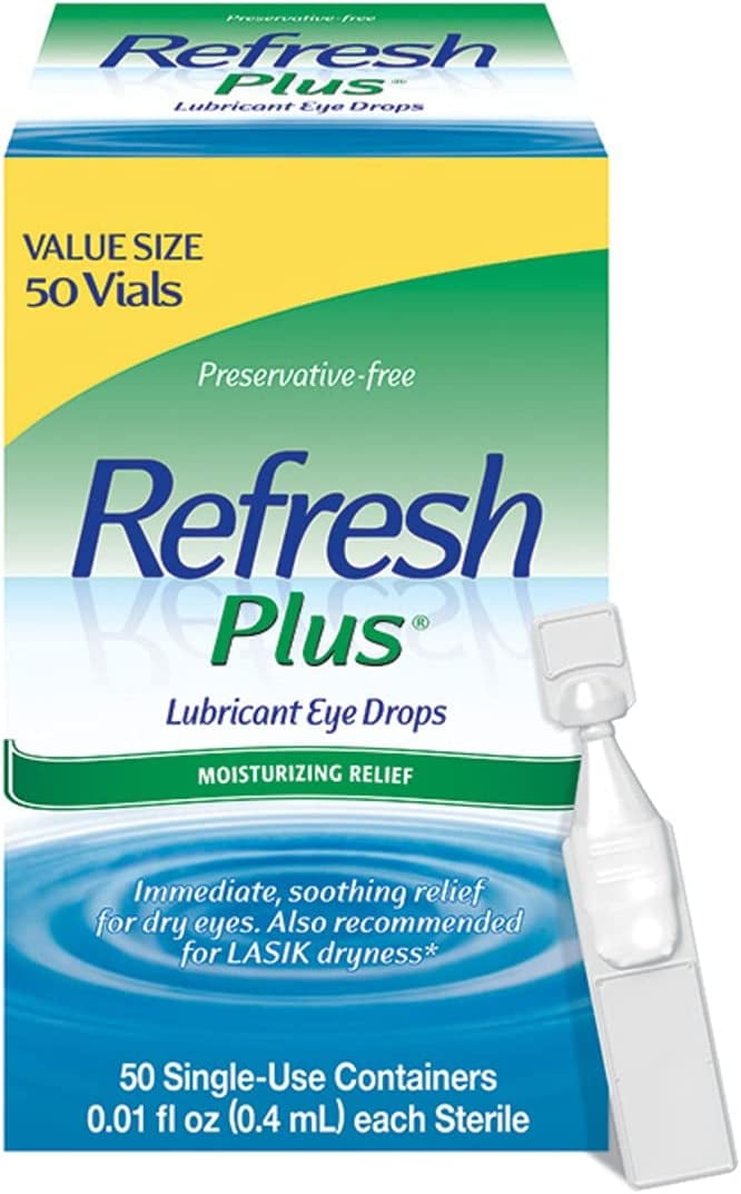 Refresh Plus Lubricant Eye Drops, PreservativeFree, 0.01 Fl Oz Single