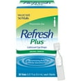 thumbnail image 1 of Refresh Plus Lubricant Eye Drops Preservative-Free Artificial Tears, 0.4 ml, 50 Count, 1 of 12
