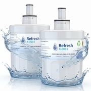 Refresh R-0003 2-Pack Refrigerator Water Filter Replacement for Samsung DA29-00003G, Aqua-Pure Plus, HAF-CU1, DA29-00003B, NSF/ANSI 42, 6-Month