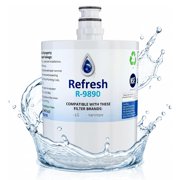 Refresh R-9890 1-Pack Replacement Refrigerator Water Filter, Compatible with LT500P, 5231JA2002A, 46-9890, NSF/ANSI 42, 6-Month