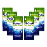Refresh RELIEVA Preservative-Free Lubricant Eye Drops for Sensitive Eyes, 0.33 FL OZ 10 ml - 5 Pack