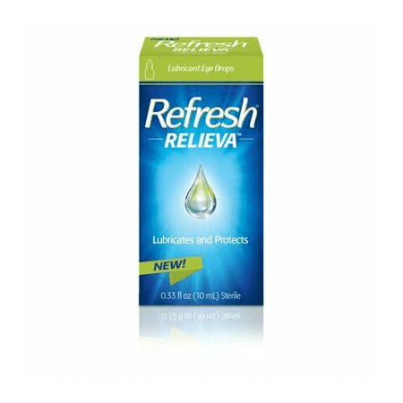Refresh Relieva Lubricates and Protects Relieves Discomfort Lubricant Eye Drops 0.33 oz