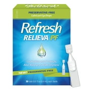 Refresh Relieva PF Preservative-Free Non-Preserved Tears, 30 Single-Use Containers, 0.01 fl oz (0.4 mL)