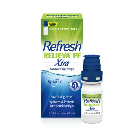 Refresh Relieva PF Xtra Preservative-Free Artificial Tears Lubricant Eye Drops, 10 ml