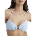 thumbnail image 1 of Sanctuary Swim CELESTE Refresh Ribbed O-Ring Halter Bikini Swim Top, US Large, 1 of 5