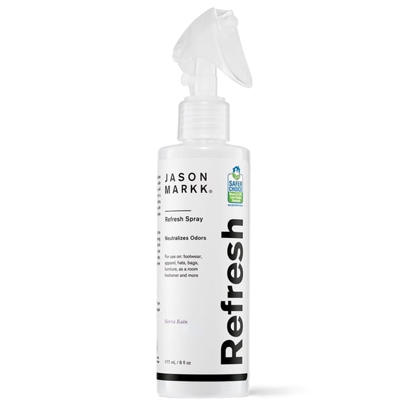 Jason Markk Shoe Deodorizer Refresh Spray Odor Eliminator, Unscented, 6 oz, 1 Pack
