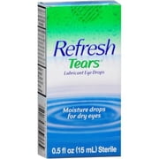 Refresh Tears Lubricant Drops Relieves Eye Dryness Solution, 0.5oz, 6-Pack