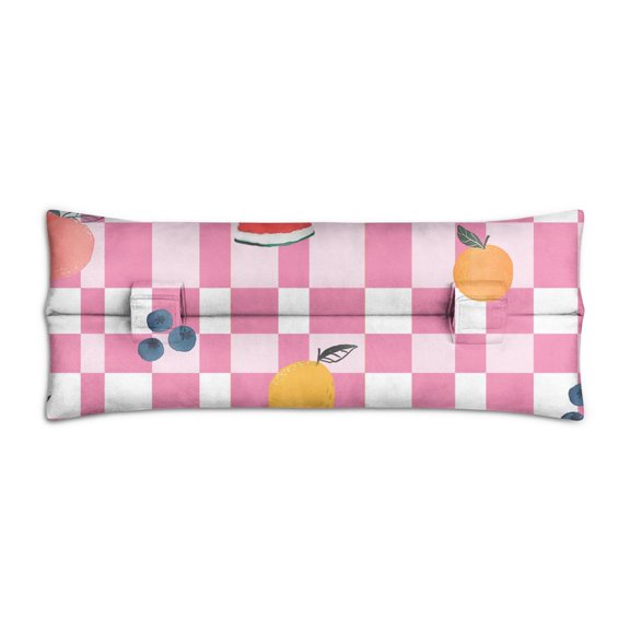 Refresh Watermelon Seat Belt Pillow Cute Cartoon Slice Print, Comfortable Chemo Port Protection (Adjustable Straps)