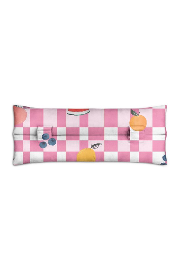 Refresh Watermelon Seat Belt Pillow Cute Cartoon Slice Print, Comfortable Chemo Port Protection (Adjustable Straps)
