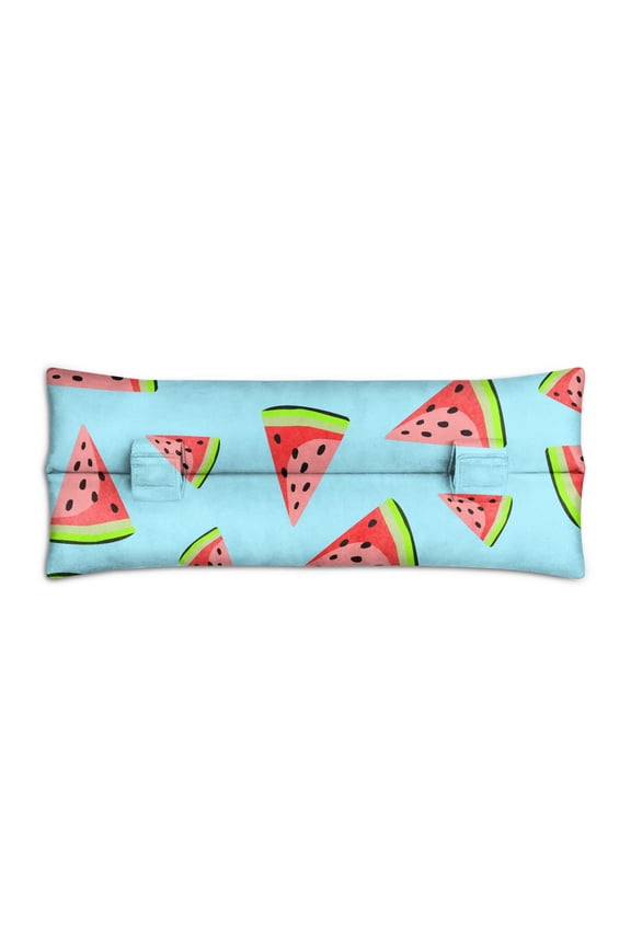 Refresh Watermelon Seat Belt Pillow Cute Cartoon Slice Print, Comfortable Chemo Port Protection (Adjustable Straps)