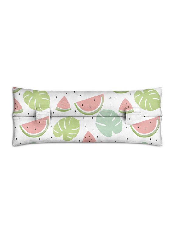 Refresh Watermelon Seat Belt Pillow Cute Cartoon Slice Print, Comfortable Chemo Port Protection (Adjustable Straps)