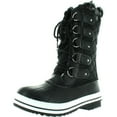 thumbnail image 1 of Refresh Wind-02 Women's Lace Up Waterproof Quilted Mid Calf Weather Snow Boots, 1 of 4