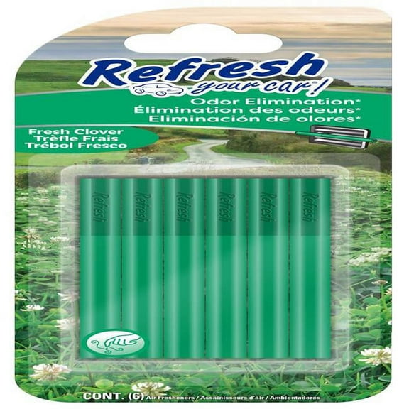 Refresh Your Car 8065245 Fresh Clover Scent Car Vent Clip Solid - 6 Piece