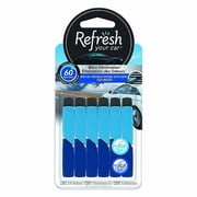 Refresh Your Car! Air Freshener, New Car/Cool Breeze, 6 Pack