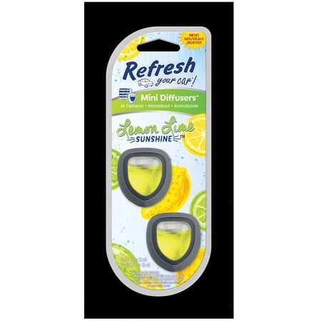 Refresh Your Car! E301337000 Mini Diffusers Air Freshener, 0.2 Oz