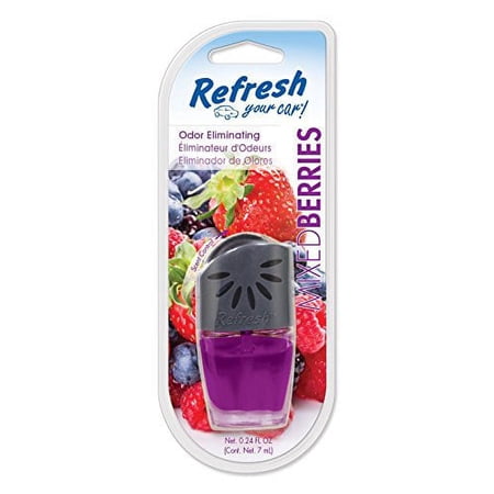 Refresh Your Car! E301443800 Scented Oil Wick, Mixed Berries