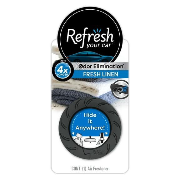 Refresh Your Car! Fresh Linen Ring Car Air Freshener - 1 Count