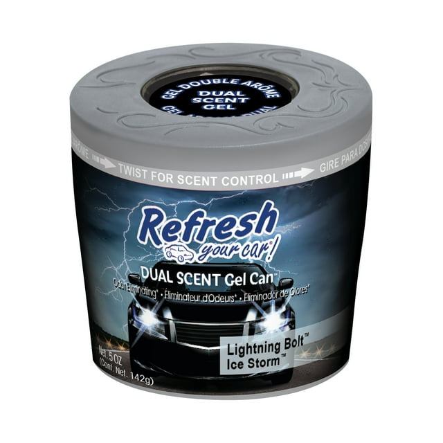 Refresh Your Car Gel Can Air Freshener (Lightning Bolt/Ice Storm Scent