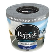 Refresh Your Car! Gel Can Air Freshener New Car/Cool Breeze Scent, 5 oz
