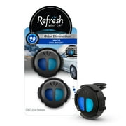Refresh Your Car! Mini Diffuser Air Freshener (New Car/Cool Breeze Scent, 2 Pack)