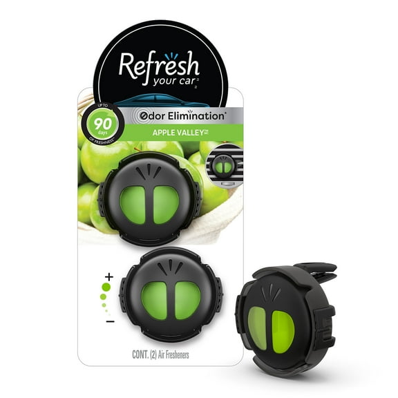 Refresh Your Car! Mini Diffuser Air Fresheners (Apple Valley Scent, 2 Pack)