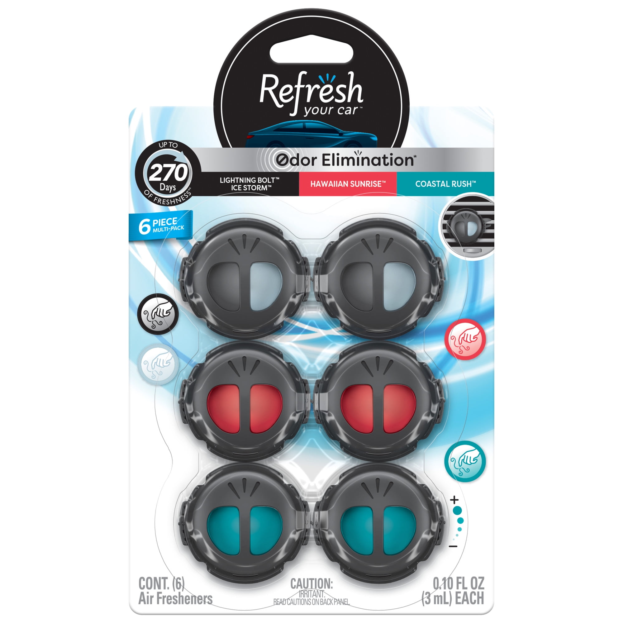 Refresh Your Car Mini Diffuser Car Air Fresheners Variety Pack ...