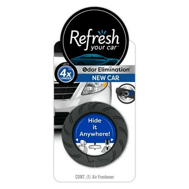 Refresh Your Car! Auto Hanging Air Freshener (New Car Scent, 1 Pack)