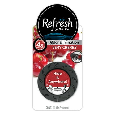 Refresh Your Car! Auto Hanging Air Freshener (Very Cherry Scent, 1 Pack)