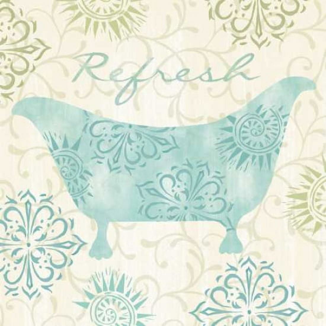 Refresh and Relax Bath I Canvas Art - Rebecca Lyon (24 x 24)