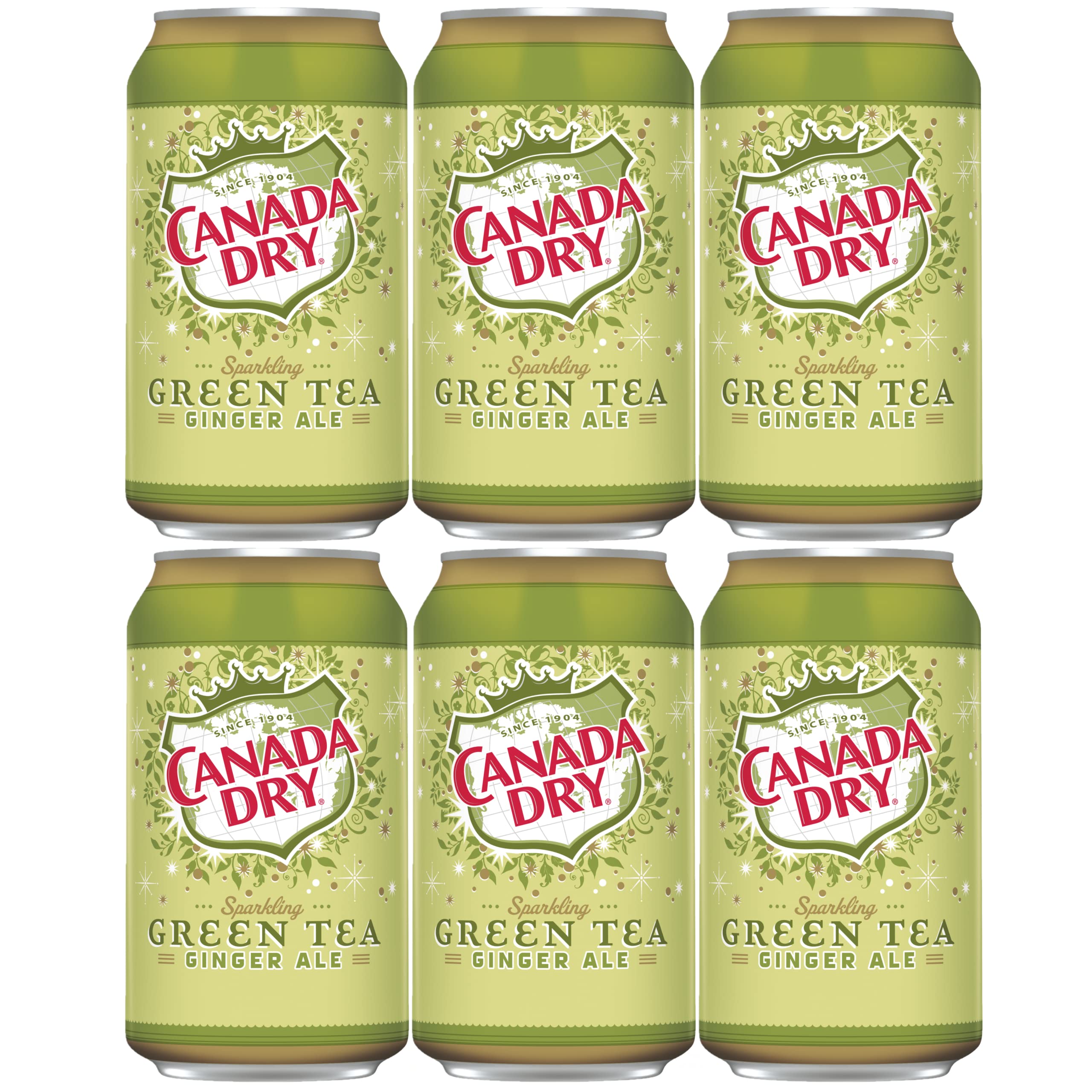 Refresh and Revitalize with Canada Dry Sparkling Green Tea Ginger Ale 6 Pack of 12oz Cans