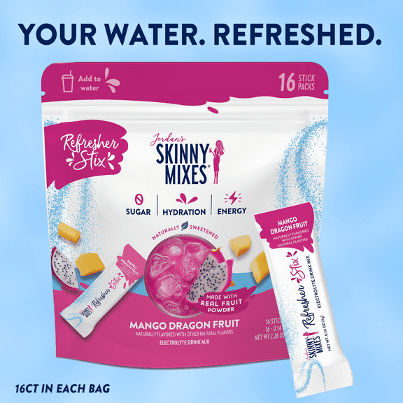 Jordan's Skinny Mixes Jordan's Skinny Mixes Refresher Stix Mango Dragon Fruit — product image