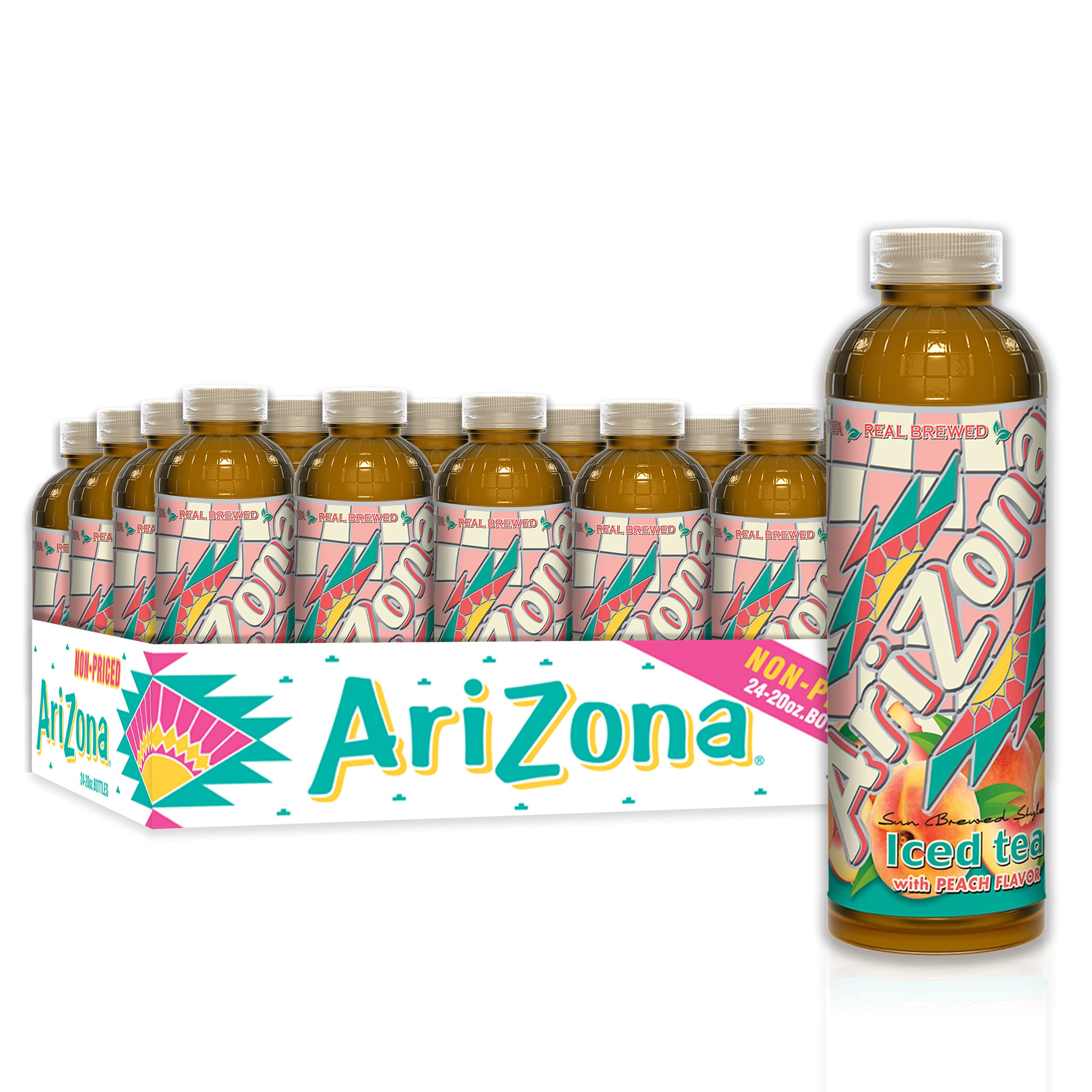 Refreshing Arizona Peach Tea 20 Fl Oz (Pack Of 24) Quench Your
