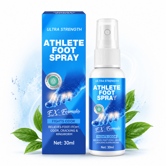 Refreshing Foot Deodorant Spray, Quick-Dry Odor Control Mist for Shoes and Feet, Daily Freshness Foot Care Spray, 30ml