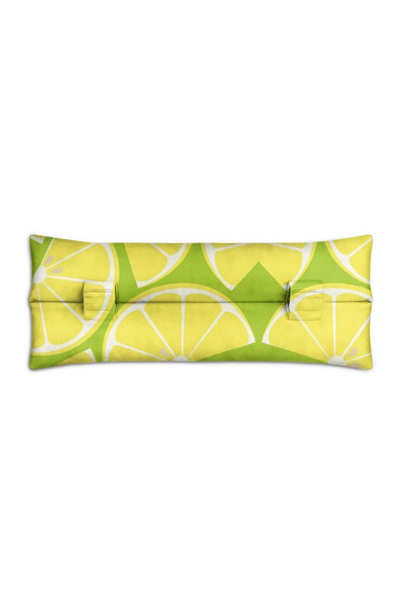 Refreshing Lemon Fruit Seatbelt Pillow - Post-Surgery Mastectomy & Heart Surgery Recovery Cushion - Soft Retro Car Travel Pillow
