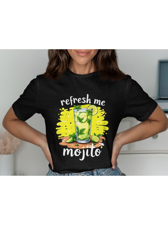 Refreshing Lemon Lime Drink Summer Beverage Art Cool Citrus T Shirt Bright Yellow and Green Graphic Tee Drink Lovers Gift
